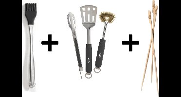 Napoleon - All-round Grillset - Handige kwast - Duurzame bestekset