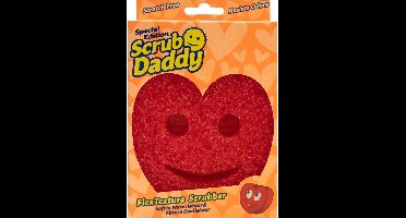 Scrub Daddy Heart Spons | Krasvrije Schuurspons met FlexTexture | Schoonmaakspons voor Keuken & Badkamer | Hartvorm | Duurzaam & Geurvrij