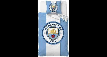 Manchester City Dekbedovertrek - 140 x 200 cm - Katoen - Blauw