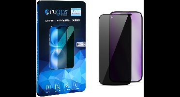 Premium Privacy Screenprotector voor iPhone 17 Pro Max / 16 Pro Max - 9H Japan Asahi Tempered Glass - Anti Spy - Full Coverage - Ultra Dun - Zwart