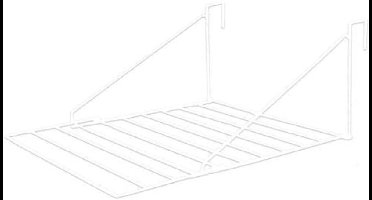 Core® Wanddroogrek Inklapbaar - Wanddroogrek - Wit - 21cm x 53cm x 21cm