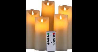 Core® LED Kaarsen Oplaadbaar - Nep Kaarsen - Wit - ‎36cm x 9cm x 24cm