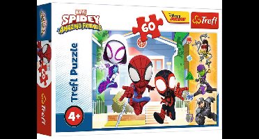 Trefl puzzel 60 stukjes - Spidey en zijn geweldige vriend Marvel speelgoed.