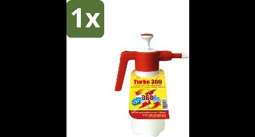 1 x BSI – Turbo Handdrukspuit – Handmatig Pompsysteem – 1,3 L - Handdrukspuit 360° - Spuit Ondersteboven - Spuit In Alle Richtingen - Spuit Voor Tuin - Spuit Voor Reiniging
