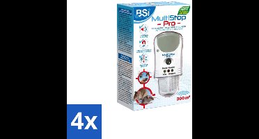 BSI – Multistop Pro – Ultrasone & Ioniserende Ongedierteverjager – Bereik tot 300 m² - Voordeelverpakking - 4 stuks