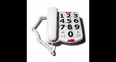 Senioren Telefoon SOS-Noodknop En SOS-Hanger Directe Hulp En Veilig Gebruik - Senioren Mobiele Telefoon Vaste Telefoon Met Grote Toetsen En Cijfers Luid Volume Voor Slechthorenden En Slechtzienden | Eenvoudige Bediening En Nummeropslag