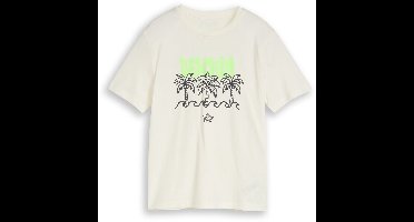 Tom Tailor - T-shirt met print - Maat 164 - Wool White