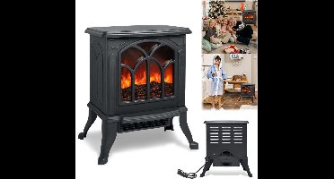 Core® Sfeerhaard elektrisch - Sfeerhaarden -Sfeerhaard met Schouw- Zwart- ‎24cm x 5cm x 45cm