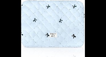 Schattige bloemen laptop sleeve van 14 inch, gewatteerde tas met strik, geschikt voor MacBook, Asus en Dell laptops