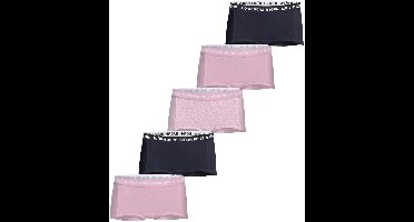 Björn Borg 5-Pack meisjes boxershorts - 100% katoen - Roze combi - 170