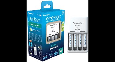 Panasonic eneloop Basic Ladegerät + 4x AAA 800mAh (K-KJ51MCD04E)