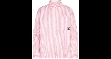 Juicy Couture Juicy Couture Stripe Dog Crest Badge Shirt WIT - Maat XS
