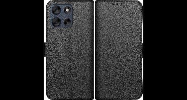 Just in Case hoesje geschikt voor Motorola Moto G86 Hoesje met Pasjeshouder - Bookcase Classic - Zwart