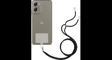 Just in Case hoesje met koord geschikt voor Motorola Moto G06 / G06 Power Hoesje met Koord - Flexibele Case - Transparant