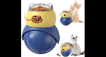 Honden- en kattensnoepdispenser, slow feeder speelgoed, navulbare verstelbare voerbal voor puppytraining, intelligentiespeelgoed voor katten