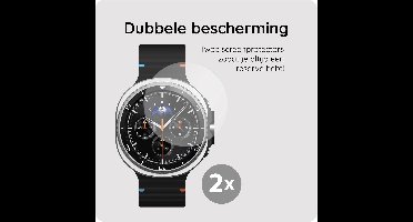 Just in Case screenprotector geschikt voor Samsung Galaxy Watch 8 40mm - 2 stuks - Gehard Glas