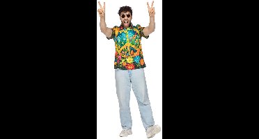 Hippie Blouse - Peace En Bloemen - Heren