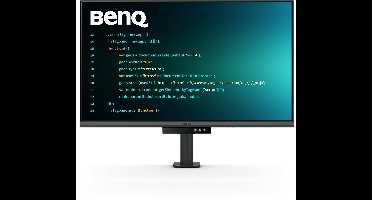 BenQ RD320UA 32” 4K Eye-Care Programmeermonitor met 2000:1 contrastratio - Nano Matte Panel - MoonHalo - 90W USB-C - Codeermodi - Night Hours Protection - Ergonomische standaard - Eye Care-technologie