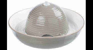 Trixie Vital Flow - Drinkfontein - Keramisch - 1,5 liter - Stromend en stilstaand water - Grijs/Wit