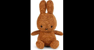 Nijntje - Miffy - ECO - Knuffel - Sitting - Corduroy - Cinnamon - Kaneel - 23 cm