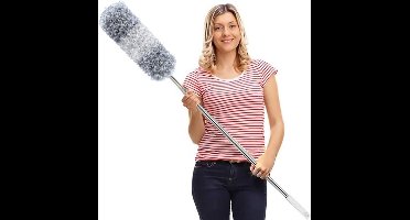 ApexArte® Telescopische Plumeau - Ragebol – Uitschuifbaar - Grijs