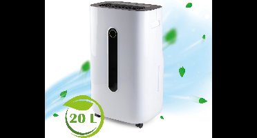 PRIMO PR580DH Luchtontvochtiger - Automatisch instelbaar - 20L/Dag - Geschikt voor Woonkamer, Slaapkamer, Badkamer & Kelder - Wit