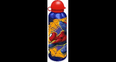 Marvel Spider-man Aluminium drinkfles 500 ml. - 1 Stuks Blauw