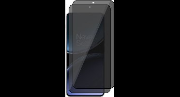 Privacy Screenprotector geschikt voor OnePlus Nord 4 - 2x Volledig Dekkend Glas Screen Protector