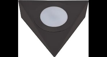 LED driehoekspot mat zwart 230V