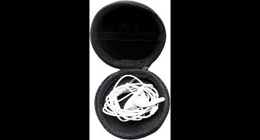 New Age Devi - Multifunctioneel opberg etui voor oortjes USB sticks geheugenkaarten en meer - Zwart Tasje - Case voor In Ear headphones