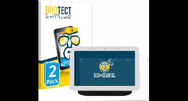 BROTECT - Screenprotector voor Google Nest Hub 2 - Folie Beschermfolie transparant 2 Stuks
