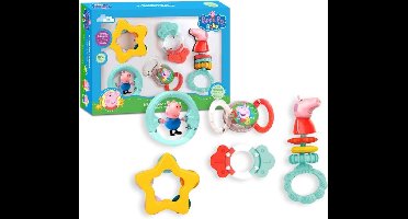 Peppa Pig Baby Speelset met Rammelaars en Bijtringen - BPA Vrij