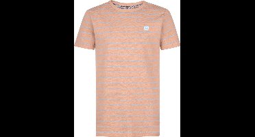 Petrol Industries - Jongens Gestreept T-shirt Baypoint - Bruin - Maat 116