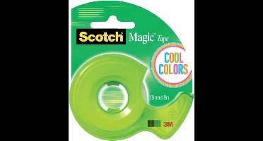 Scotch® Tape Dispenser Cool Colors Maxi, Blauw, Groen, Roze, Oranje + 1 Rol Scotch® Magic™ Tape 19 mm x 19 m
