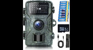 Wildcamera met nachtzicht - Voor Buiten - Incl.32GB SD - 8 Batterijen