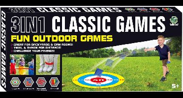 Outdoor 3in1 buitenspellen klassiek spel voor kinderen en familie.