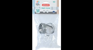 Zolux Connectionkit Bochten Panas - Dierenverblijf - Ø6.4x15.6 cm Grijs Transparant