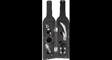 MikaMax Wijn Accessoires - Wijnafsluiter - Wijnfles 5x Wijn Accessoires - Kurkentrekker - Foliesnijder - Cadeau - 750ML