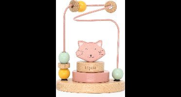 Trixie Houten Kralenframe - Mrs. Cat - Houten Bead Maze - Educatief speelgoed - Voor Jongens & Meisjes - Kat