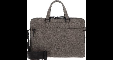 PICARD Leren Business tas Schoudertas met laptopvak Casual Business Bag Taupe