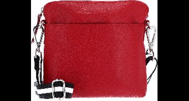bruno banani Leren Schoudertas Crossbody Bag Red Rood