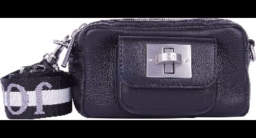JOOP! Leren Schoudertas Carino Susan Shoulderbag Black Zwart