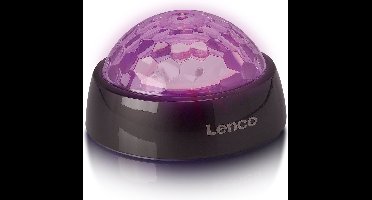 Lenco Aandrukgewicht TTA-180TN - Platenstabilisator met RGB lichteffecten - Platenspeler aandrukgewicht en discobal in één - 250 gram - Titanium