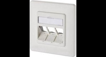 Metz Connect 130B20D31002KE Netwerkdoos Inbouw (in muur) Inzet met centraalstuk en frame Zonder connectoren 3 poorten Z