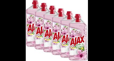 Ajax Allesreiniger Fête des Fleurs Kersenbloem 6 x 1L - Voordeelverpakking
