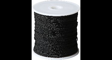 Polyester Koord Zwart 50 Meter 1 Mm