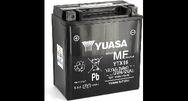 accu's sla yuasa ytx16-bs 12v 14.7ah agm vrla pour moto scooter neuf
