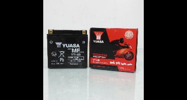 Yuasa SLA-accu voor Yamaha 1000 MT-01 motorfiets 2007 tot 2009 YT14B SLA / 12V 12,6Ah nieuw