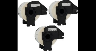 Label Tape Geschikt voor Brother DK-11209 | 62 x 29 mm | Zwart op Wit - 800 Labels per Rol - 3 stuks - Geschikt voor: TD-4100N QL-500 QL-550 QL-560 QL-570 QL-580N QL-650TD QL-1050N QL-1060N QL-700 QL-710W QL-720NW QL-800 QL-810W QL-820NW TD-2130N