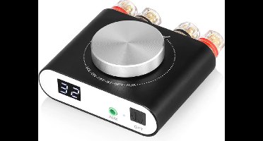 Nobsound - Mini Digitale Versterker - Hifi Audio Versterker - Klasse D - 2.0 Kanaal - Bluetooth 5.0 - 100W + 100W - AUX en Optische Ingang